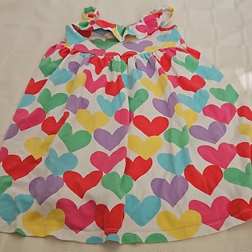 Gymboree Girl's Bundle Of 2 Floral Dresses Purple, Red & Green 6 Years Old - Picture 13 of 16